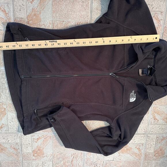 The North Face Jacket Collared Lightweight Fleece Full Zip Black womens Small - Picture 8 of 10